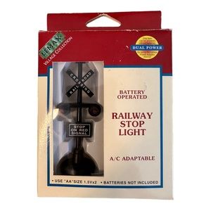 NEW Lemax Village Collection 4" Railway Stop Light Battery Operated 1998 Train